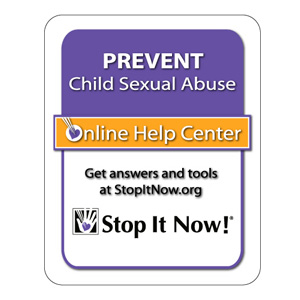 Signs of sexual exploitation in children -Stop it now fridge magnet