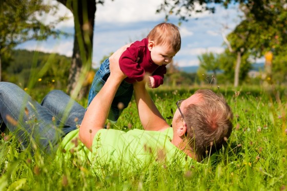 Dad Holding Baby