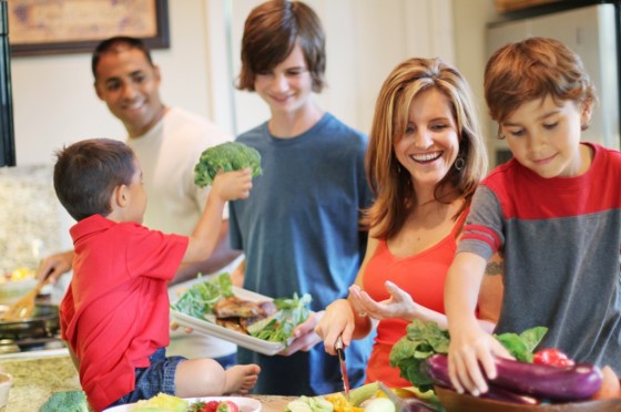 Bonding- Family Cooking Together