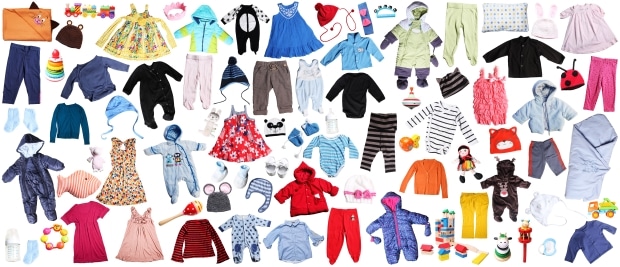 children's clothes background