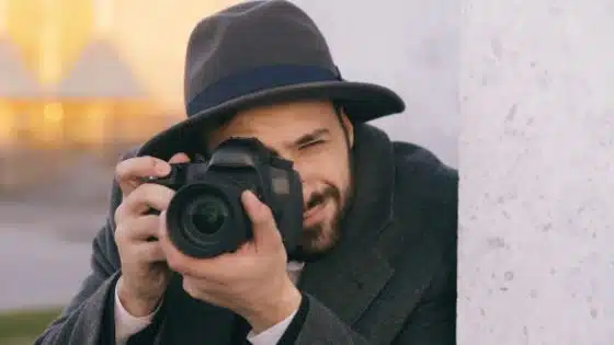 private investigator on the job