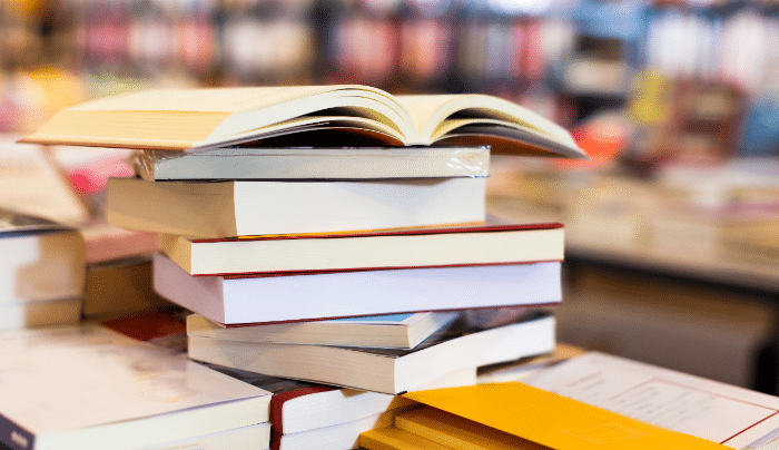 National Book Lovers Day - A stack of books