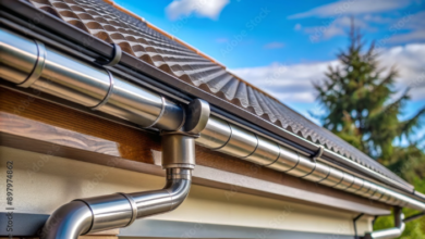 Roof gutter replacement -a clean roof gutter replacement