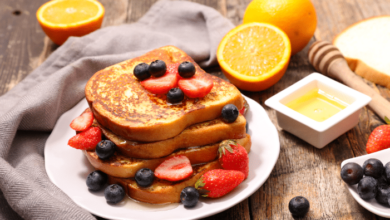 National French Toast Day - A plate of French toast and fruits