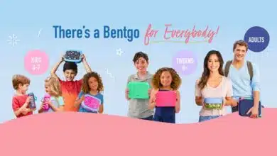 Bentgo lunch boxes for stepparents - happy children holding Bentgo lunchbox