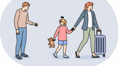 High-Conflict Exes And Co-Parenting-Divorced dad leaving daughter with ex wife