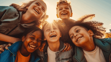 Universal Children's Day - Kids laughing happily