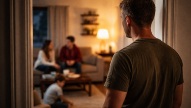 stepdad leadership - stepdad watching his family