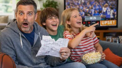 Stepkids celebrating victory over stepdads bracket