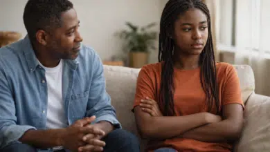 building trust with your stepdaughter - stepdad and stepdaughter in conversation