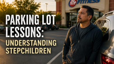Understanding stepchildren - Stepdad-standing-in-the-gym-parking-lot.